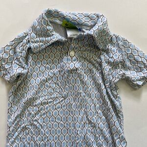 Kickee Pants Blue and White Patterned One Piece